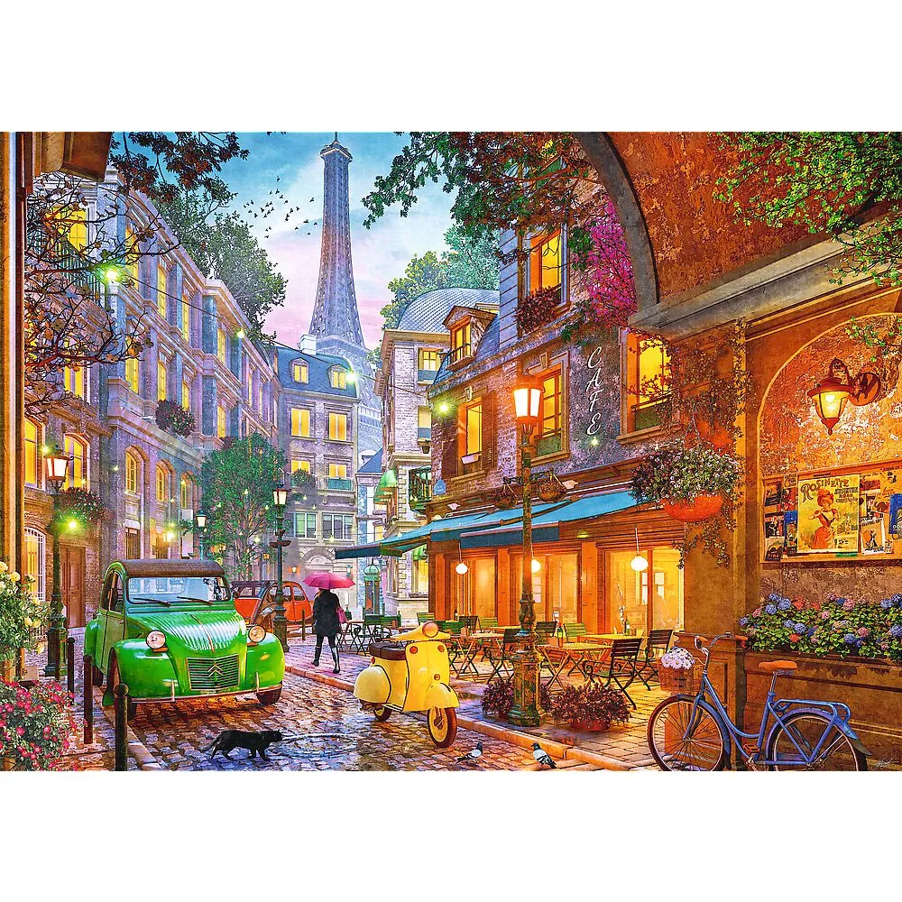 PUZZLE TREFL 500 PREMIUM PLUS TEA TIME CAMPIONATUL EUROPEAN CAFENEA DIN PARIS - imagine 2