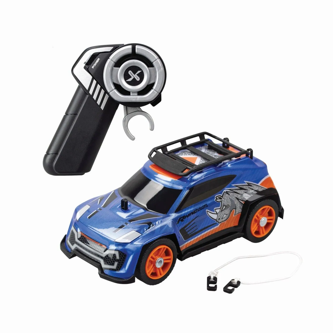 SILVERLIT EXOST BUILD 2 DRIVE MASINUTA RC ALBASTRA - imagine 2