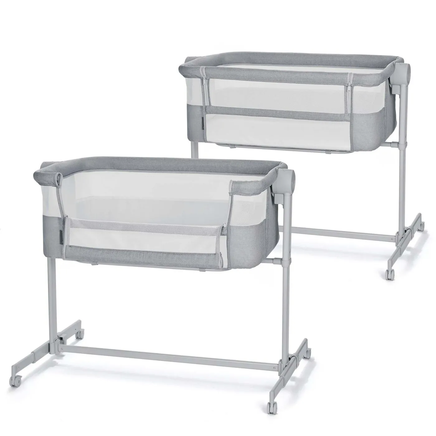 PATUT CO-SLEEPER KINDERKRAFT NESTE UP, FULL LIGHT GREY - imagine 2