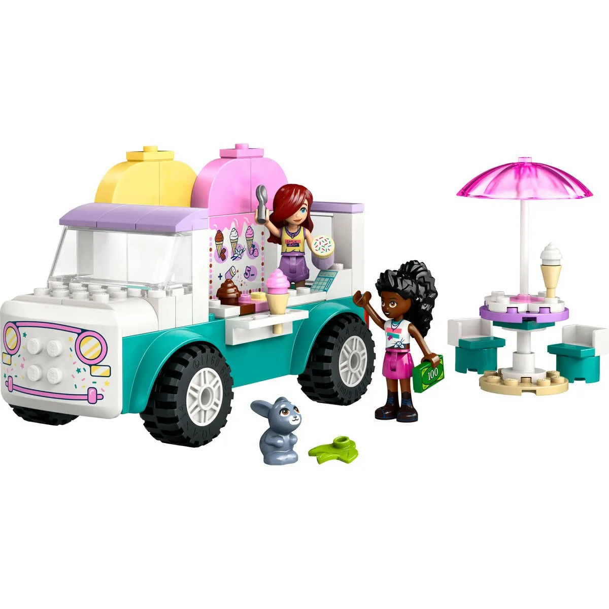 LEGO FRIENDS FURGONETA DE INGHETATA IN ORASUL HEARTLAKE 42644 - imagine 2