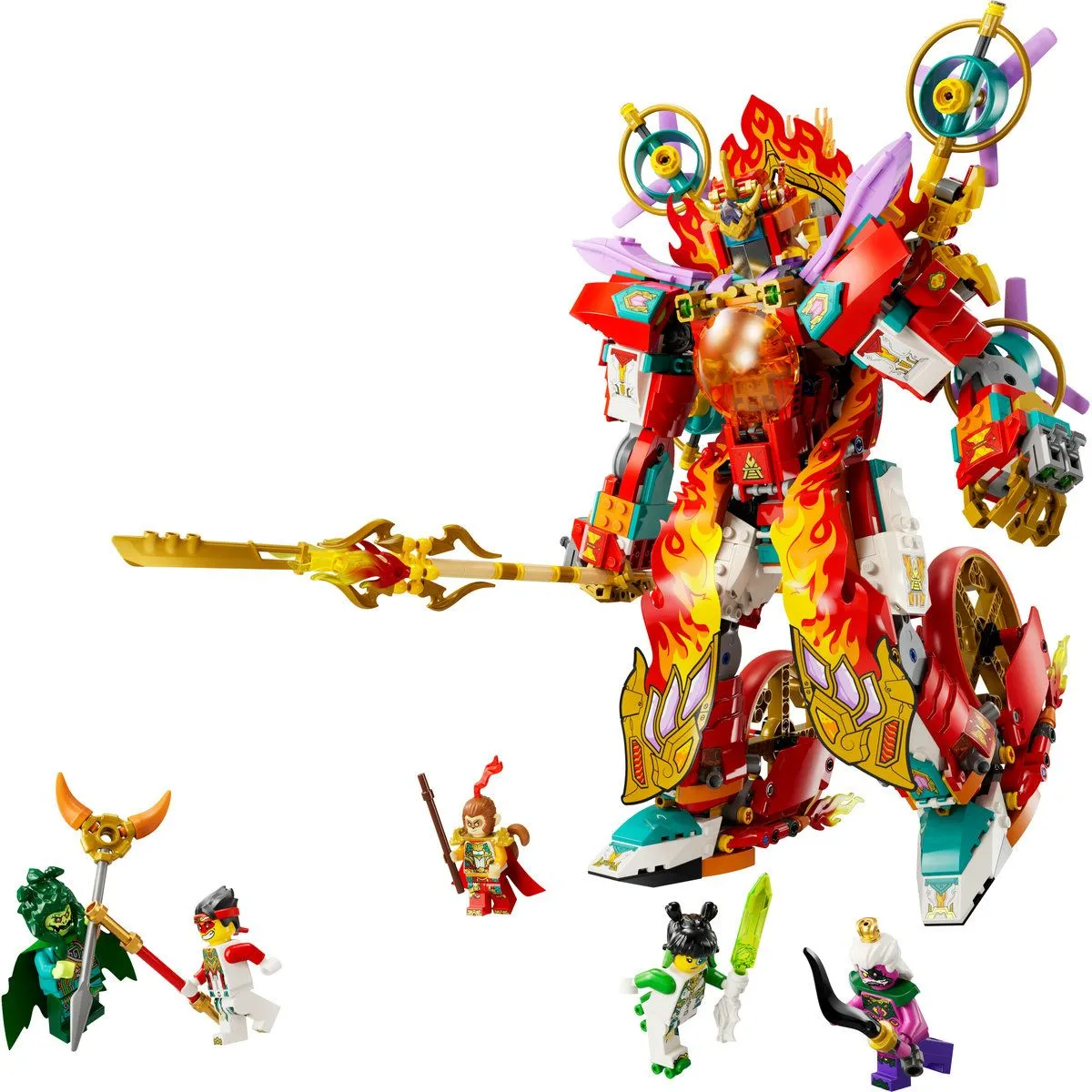 LEGO MONKIE KID ROBOTUL CU INEL DE FOC AL LUI NEZHA 80057 - imagine 2