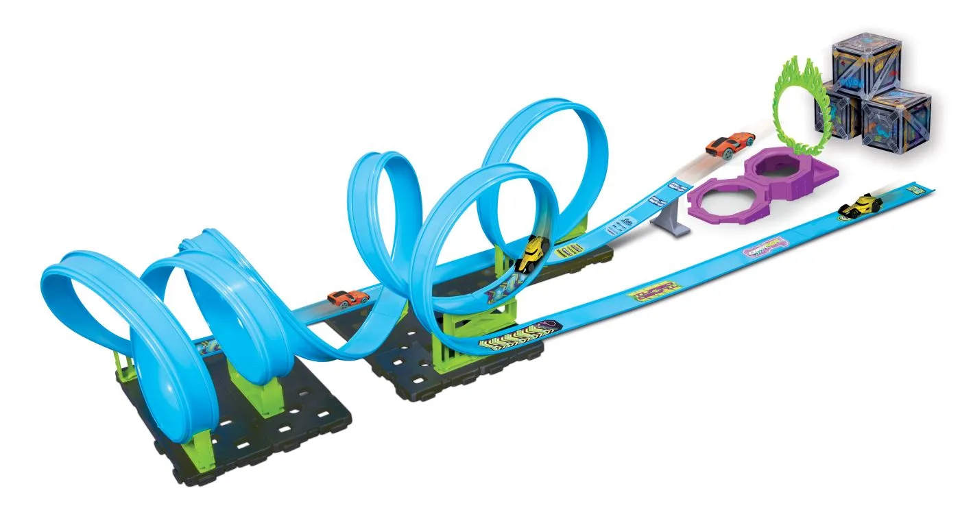 MAISTO CYBER RACERS CIRCUIT CURSA DUBLA - imagine 3