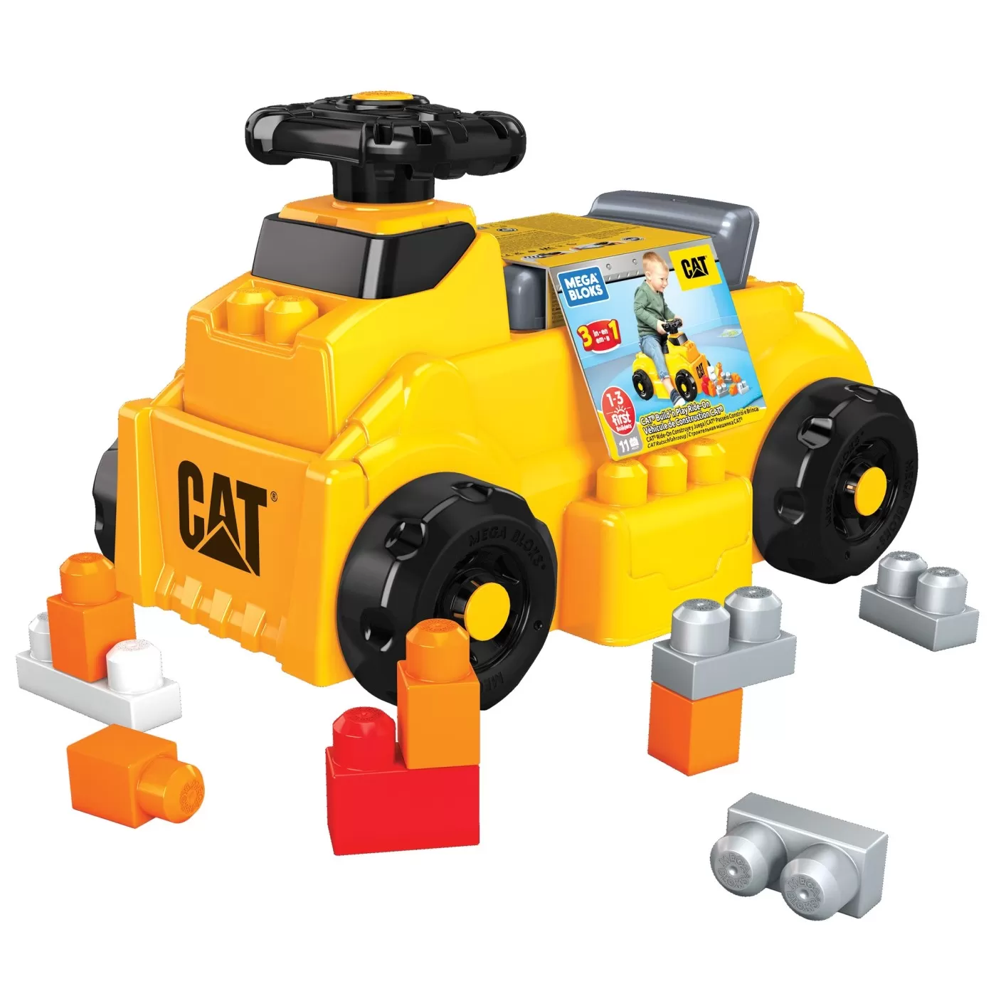 MEGA BLOKS VEHICUL DE CONSTRUIT CAT 10 PIESE - imagine 3