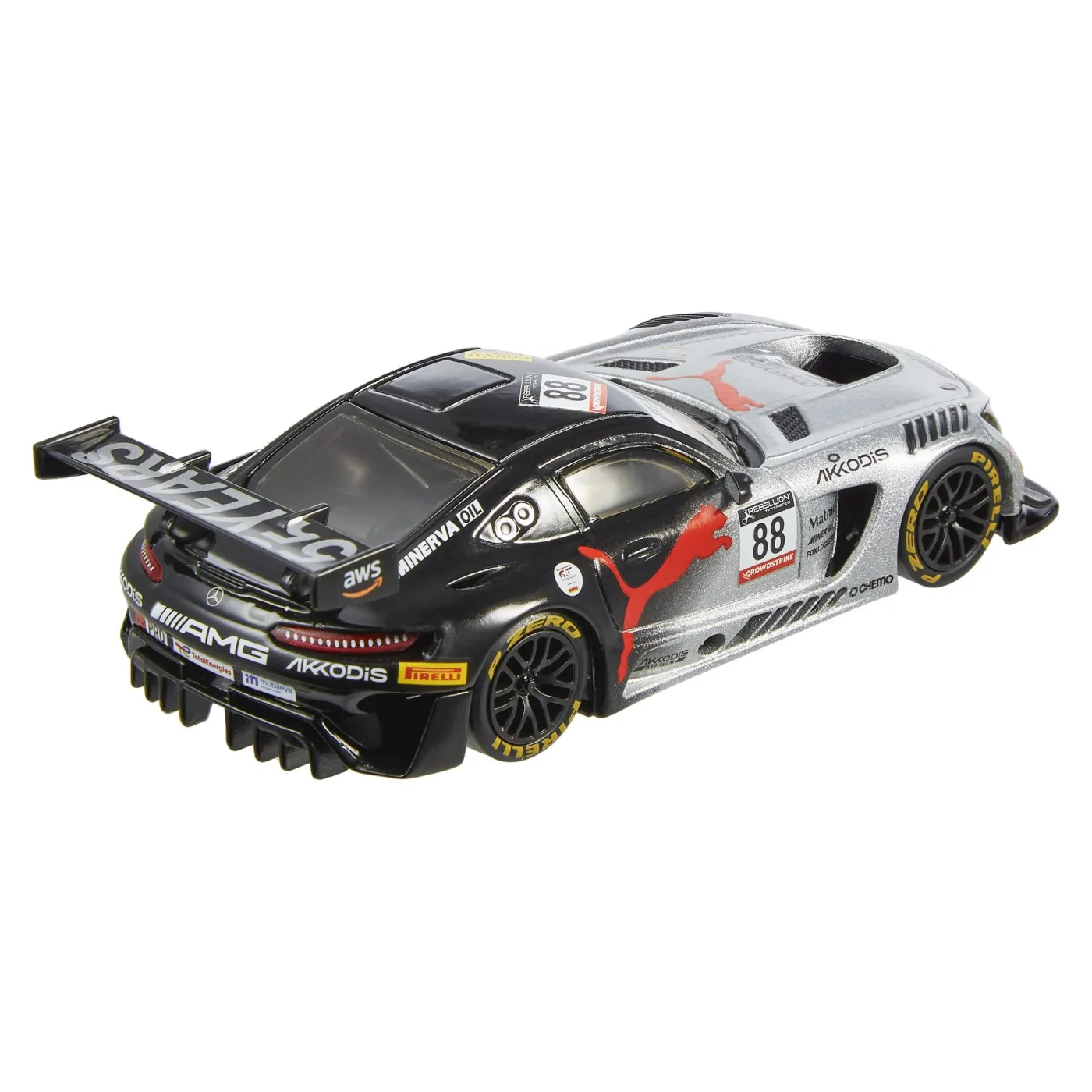 HOT WHEELS PREMIUM REAL RIDERS MASINUTA METALICA MERCEDES AMG GT3 SCARA 1:43 - imagine 3