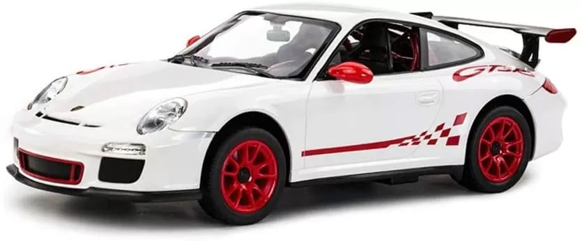 MASINA CU TELECOMANDA PORSCHE GT3 ALB CU SCARA 1 LA 14 - imagine 3