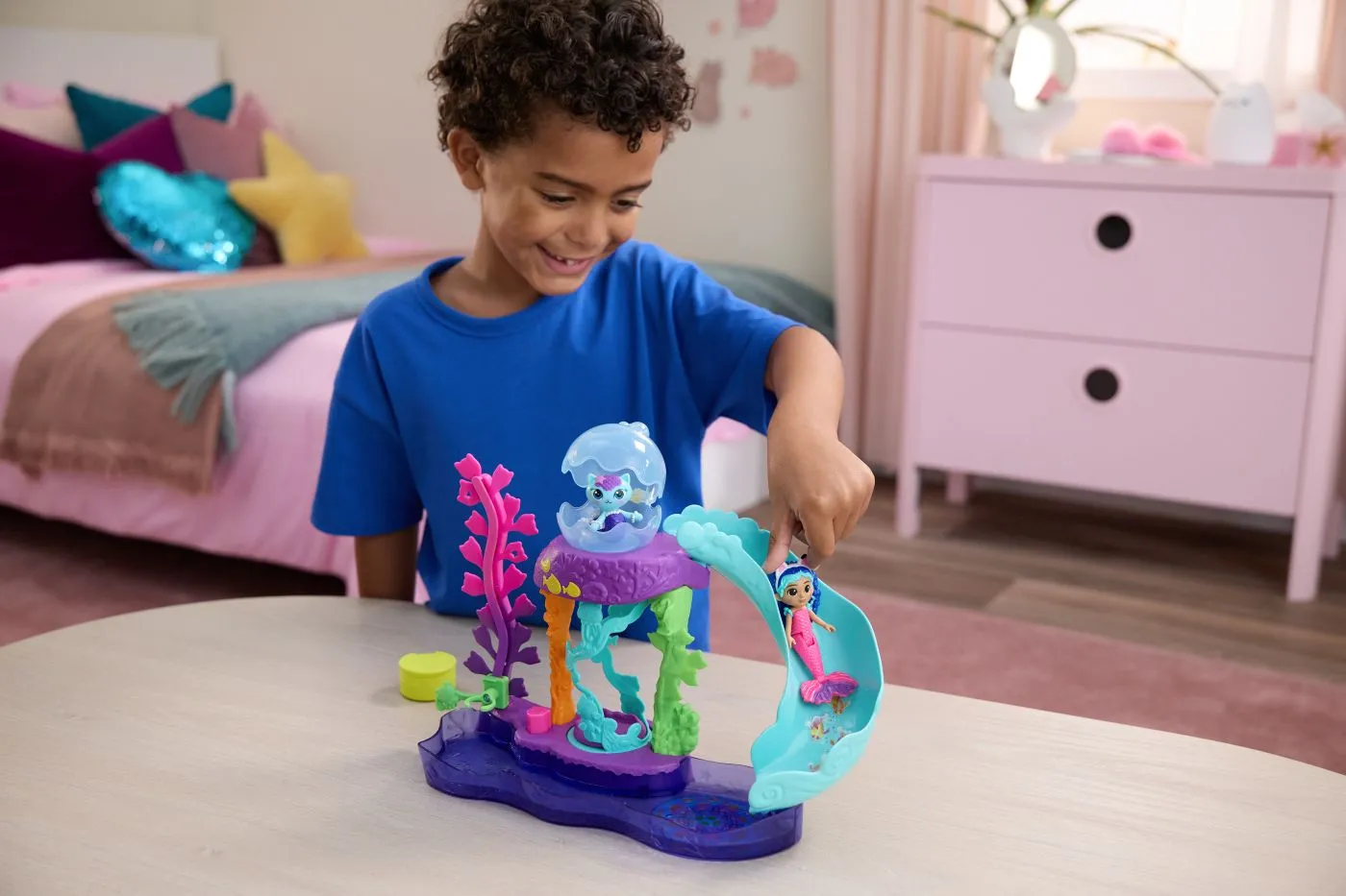GABBYS DOLLHOUSE FILMUL SET ACVARIUL COLORAT CU FIGURINA SI ACCESORII - imagine 3