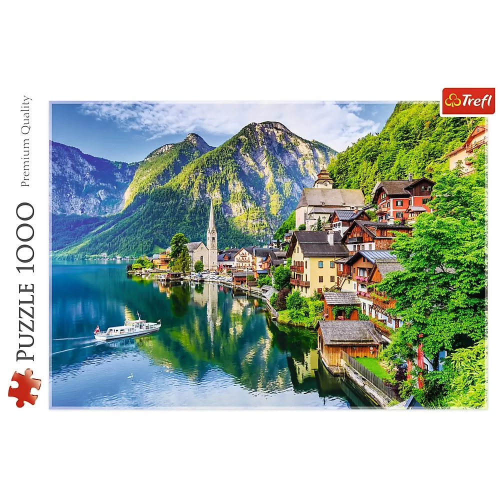 PUZZLE TREFL 1000 HALLSTATT AUSTRIA - imagine 3