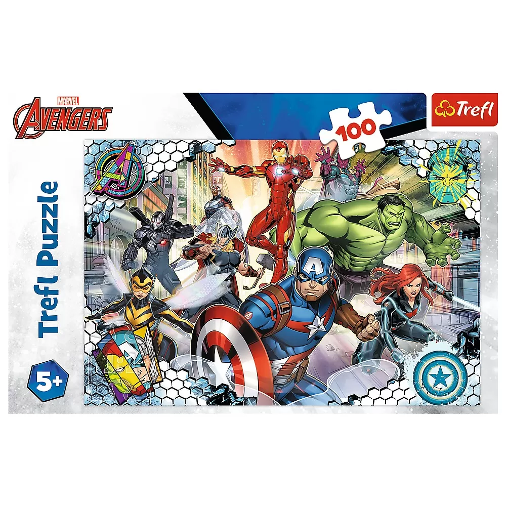 PUZZLE TREFL 100 AVENGERS RAZBUNATORII FAIMOSI - imagine 3