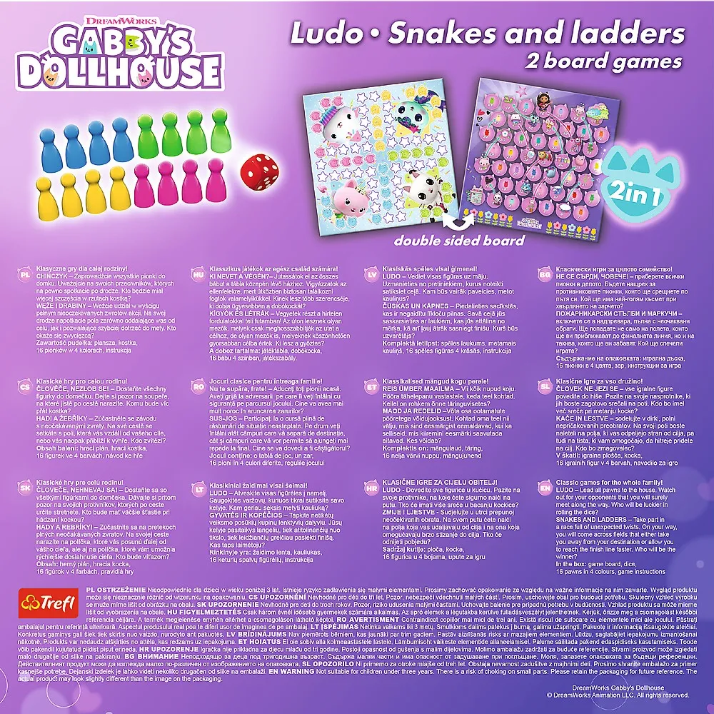 JOC DREAM WORKS GABBYS HOUSE 2IN1 LUDO SI SERPISORI SCARI - imagine 3