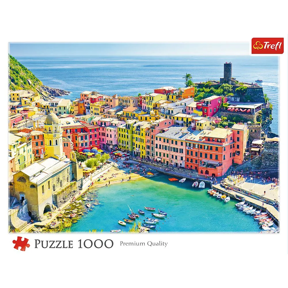 PUZZLE TREFL 1000 ORASUL PITORESC VERNAZZA LIGURIA ITALIA - imagine 3