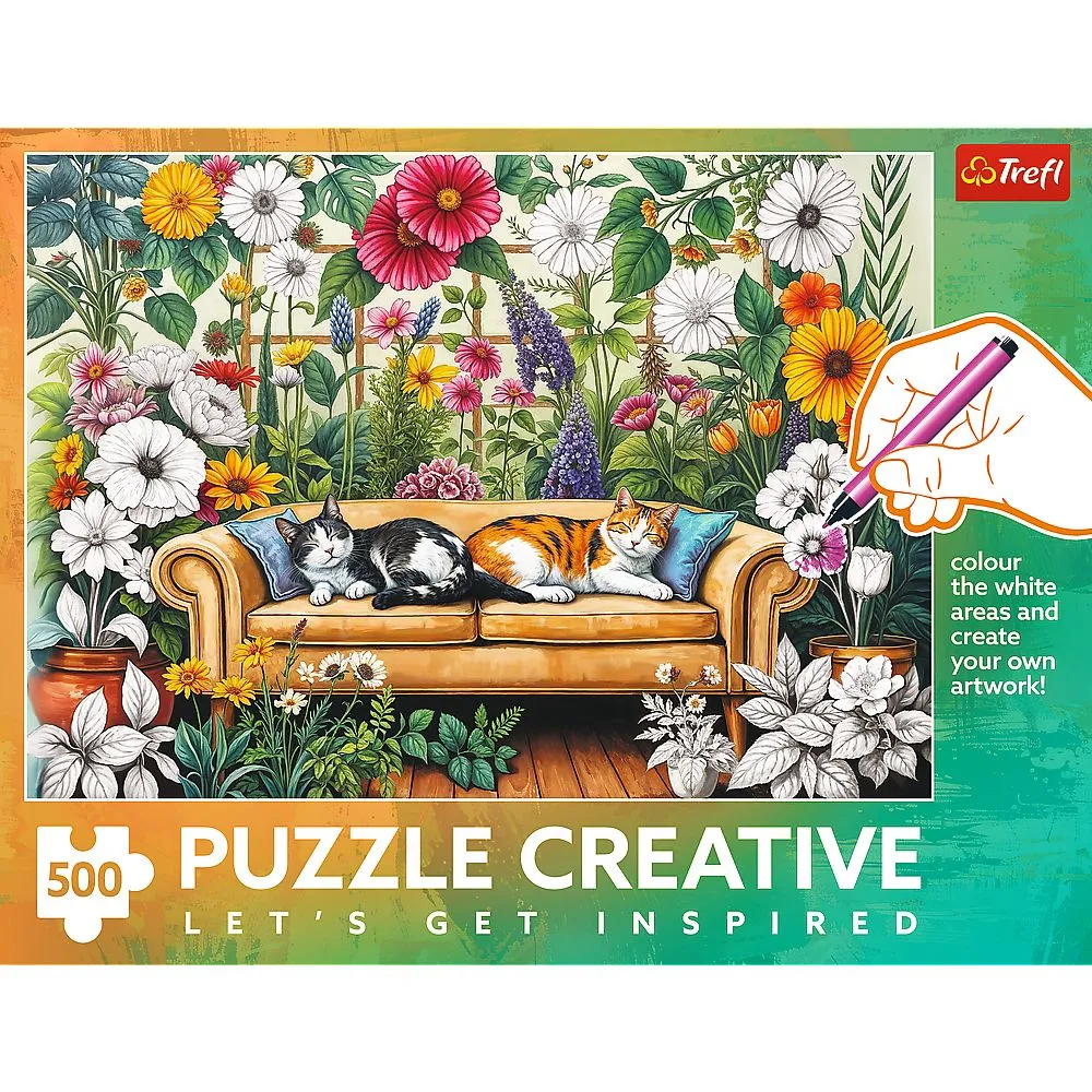 PUZZLE TREFL 500 CREATIVE ORANGERIA PSICII - imagine 3