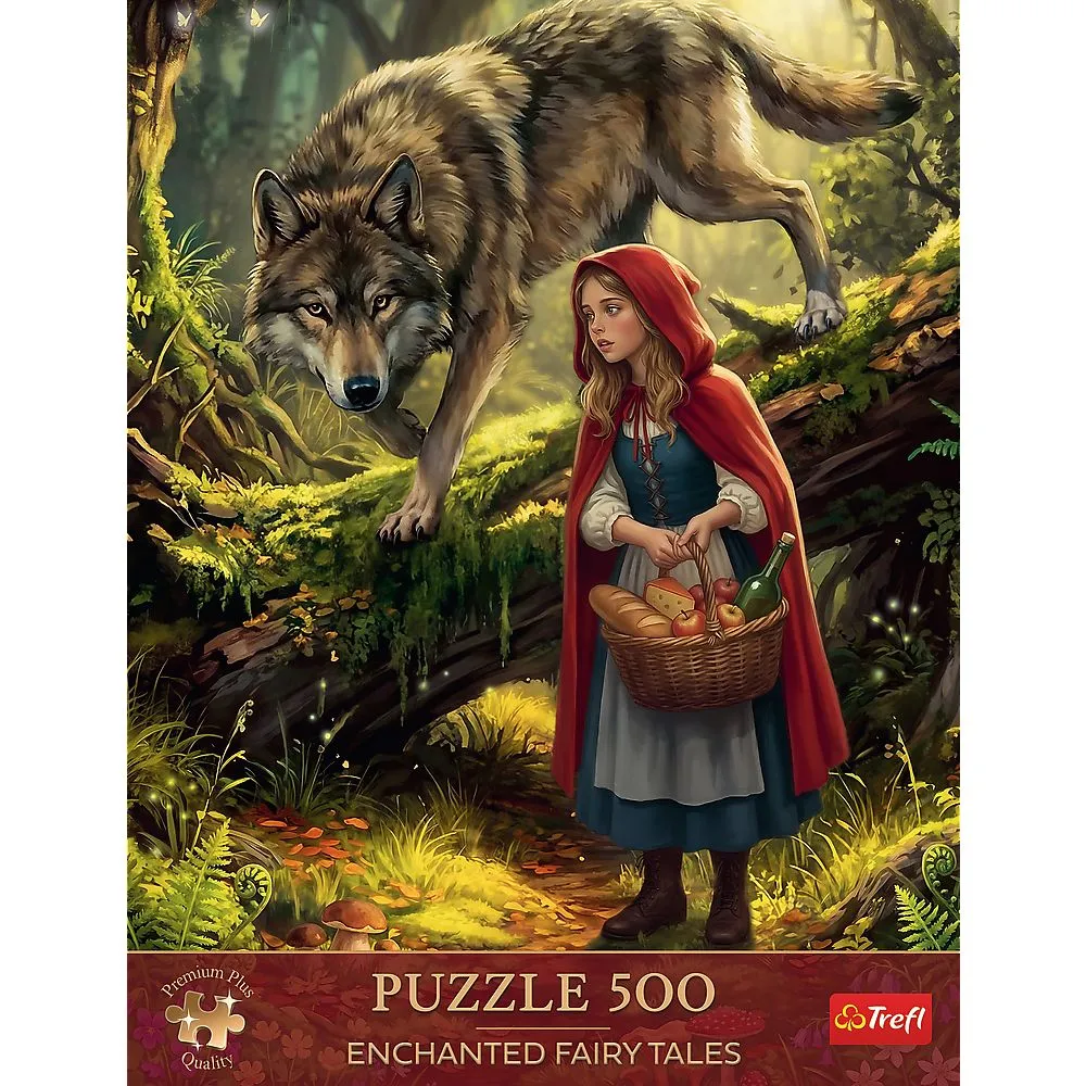 PUZZLE TREFL 500 PREMIUM PLUS POVESTI FERMECATE SCUFITA ROSIE SI LUPUL - imagine 3