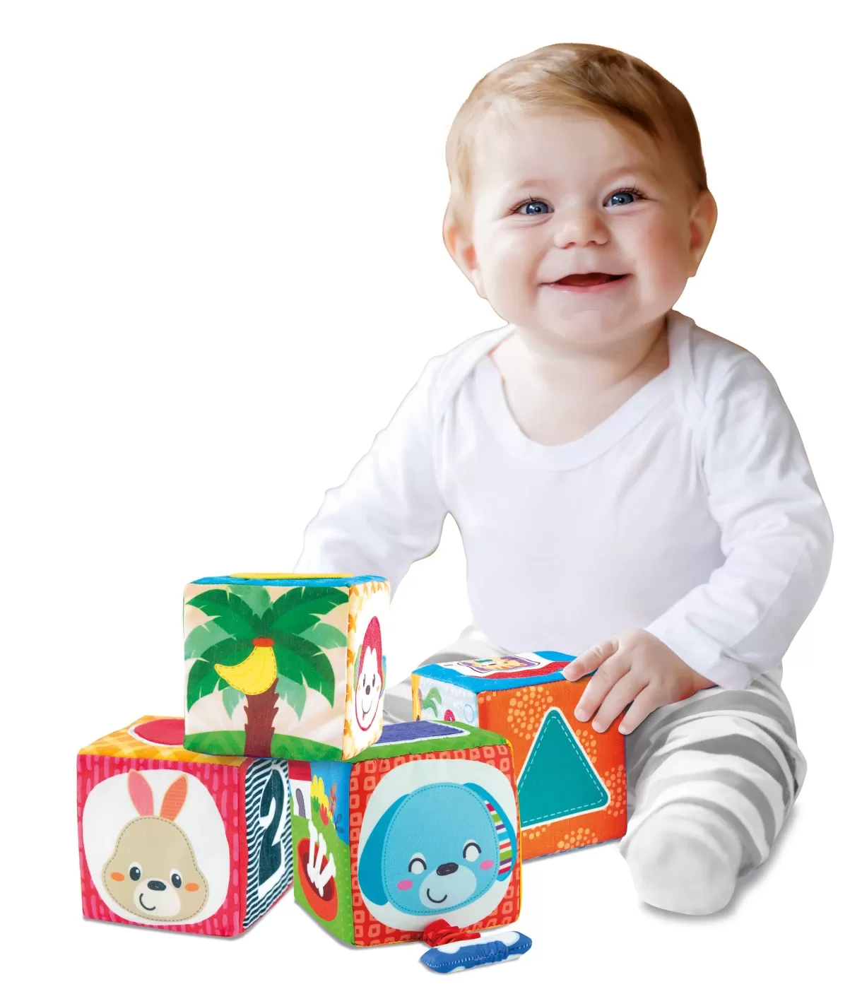 WINFUN SET 4 CUBURI STIVUIBILE DIN MATERIAL TEXTIL - imagine 3