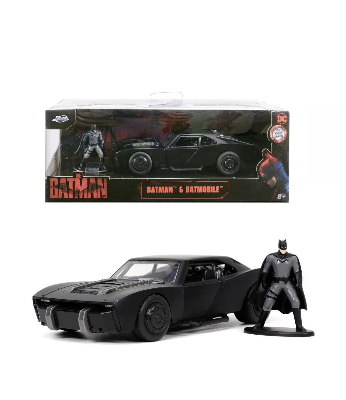JADA BATMAN MASINUTA METALICA BATMOBILE 2022 SCARA 1 LA 32 - imagine 3