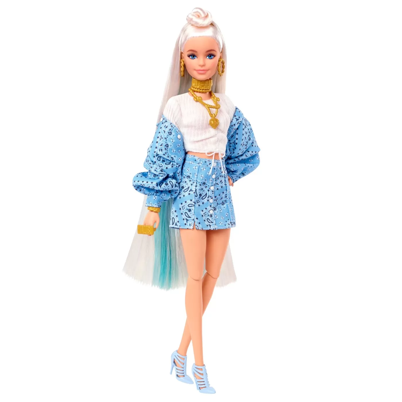 BARBIE PAPUSA BARBIE EXTRA BARBIE CU BANDANA - imagine 4