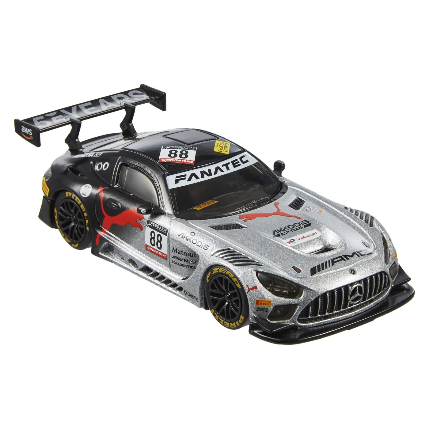 HOT WHEELS PREMIUM REAL RIDERS MASINUTA METALICA MERCEDES AMG GT3 SCARA 1:43 - imagine 4