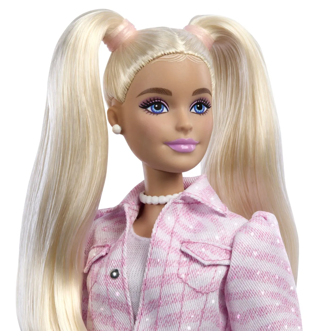 BARBIE DELUXE STYLE PAPUSA BARBIE JACHETA DIN DENIM ROZ - imagine 4