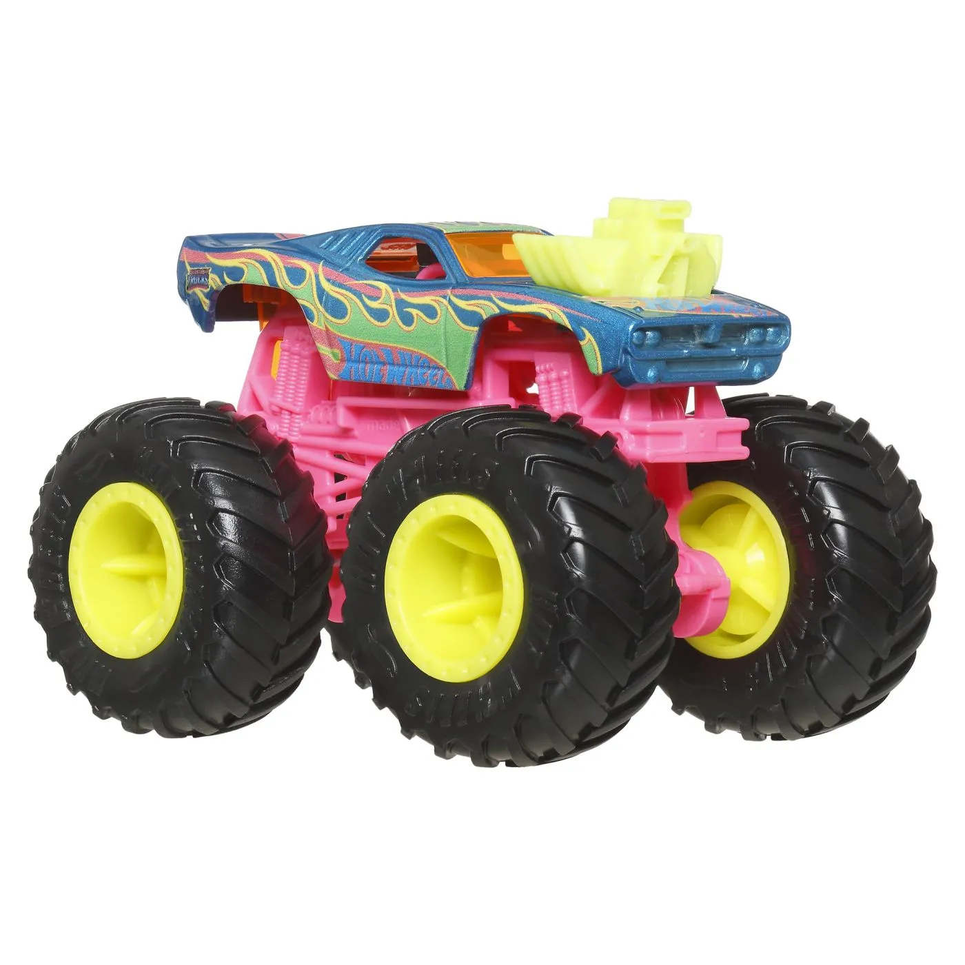 HOT WHEELS MONSTER TRUCK SI MASINUTA METALICA RODGER DODGER VERDE - imagine 4