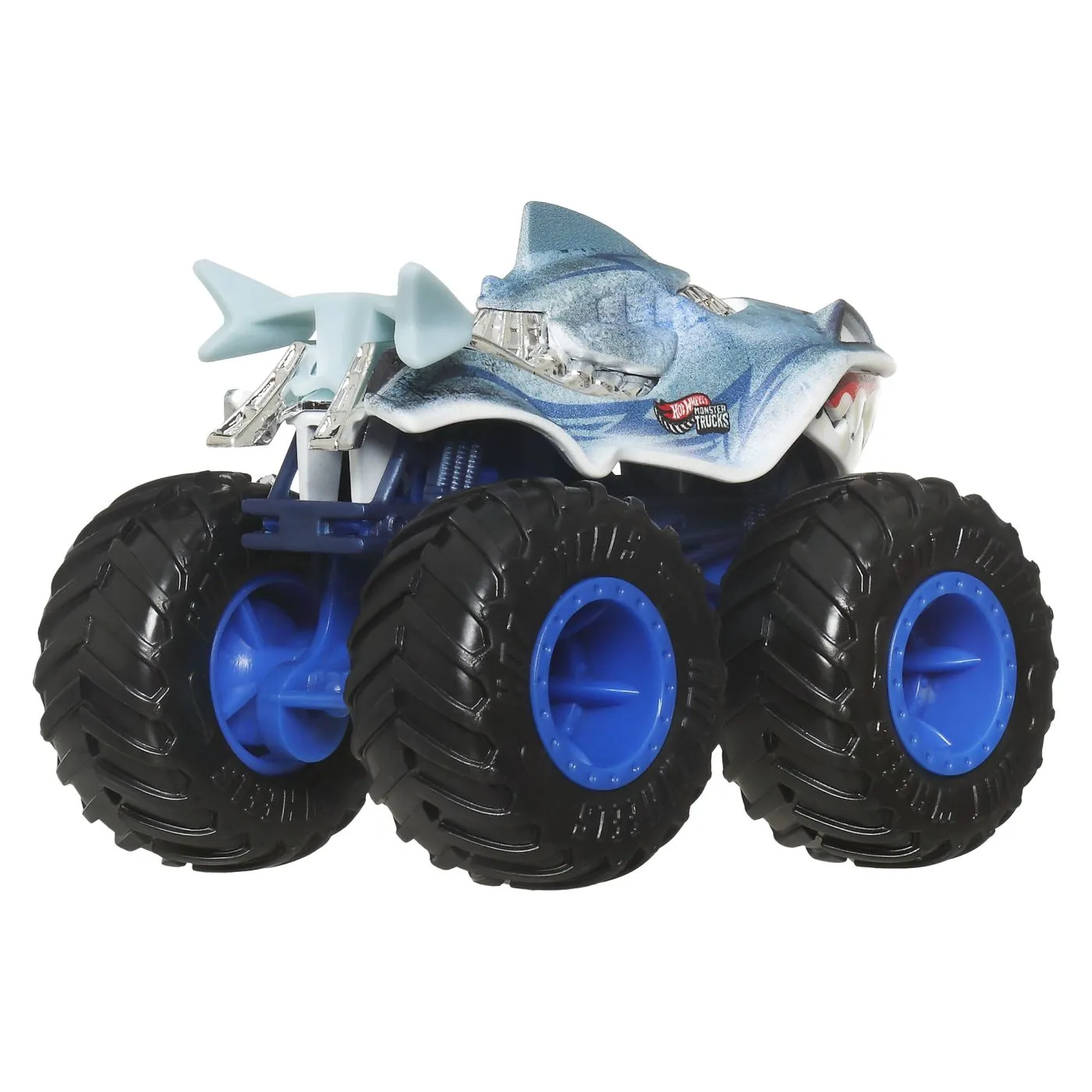 HOT WHEELS MONSTER TRUCK SHARKS VS DINOS MASINUTA GREAT BITE ECHIPA SHARK SCARA 1 LA 64 - imagine 4