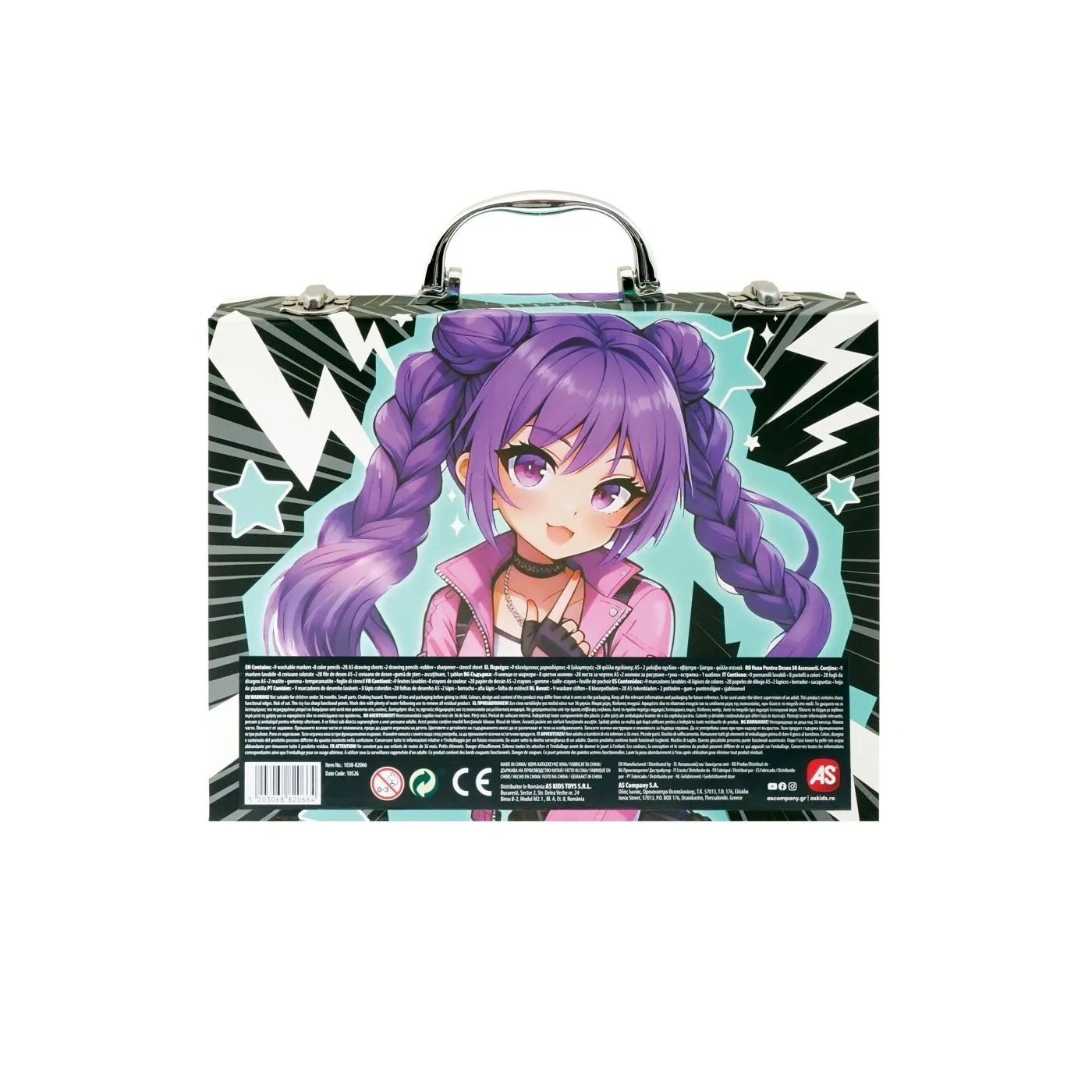 HAPPI HOBBI ART CASE SET DE DESEN DELUXE CU 50 DE ACCESORII MANGA - imagine 4