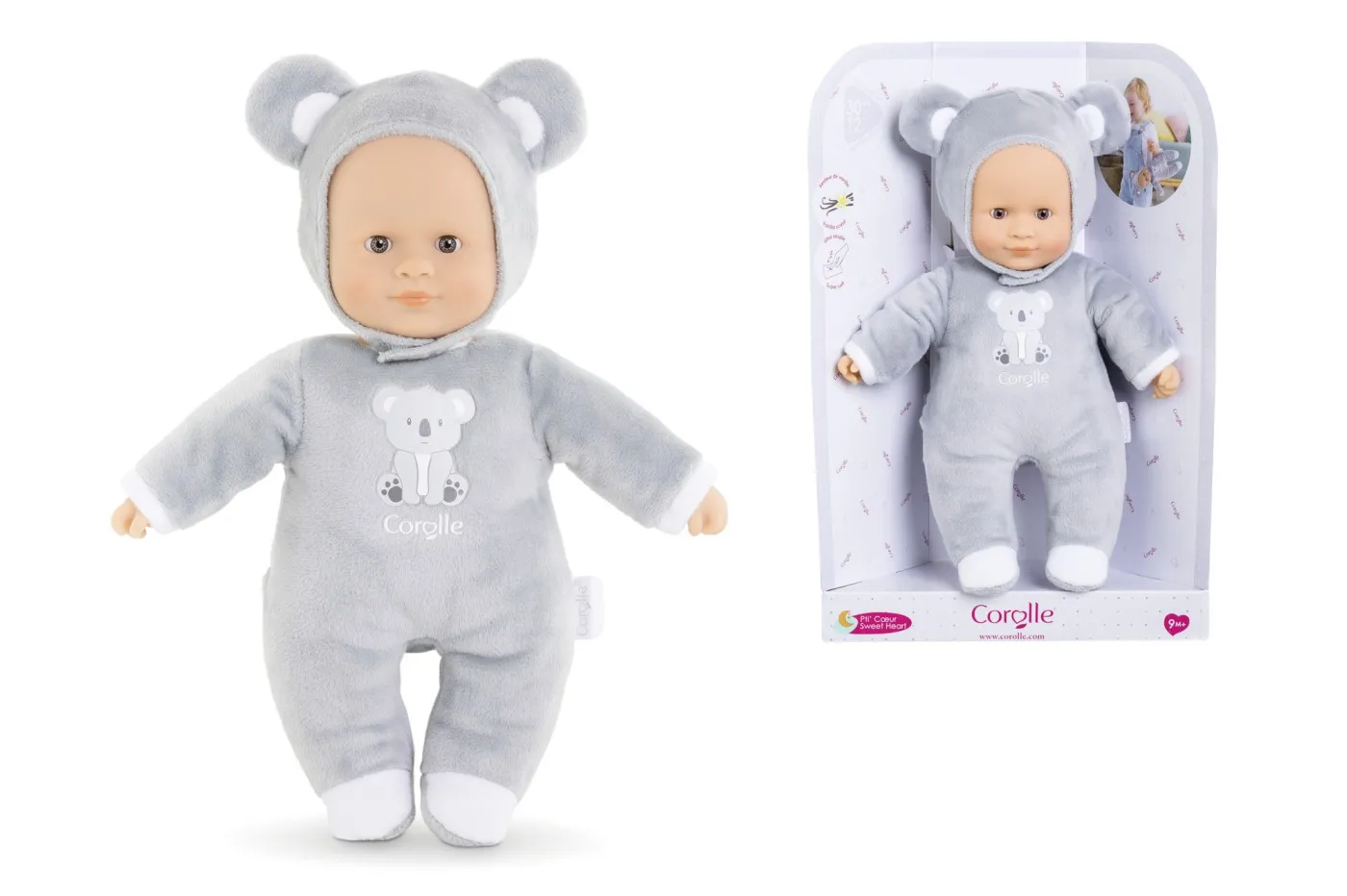 COROLLE MDC BEBELUS SWEET HEART KOALA 30CM - imagine 4