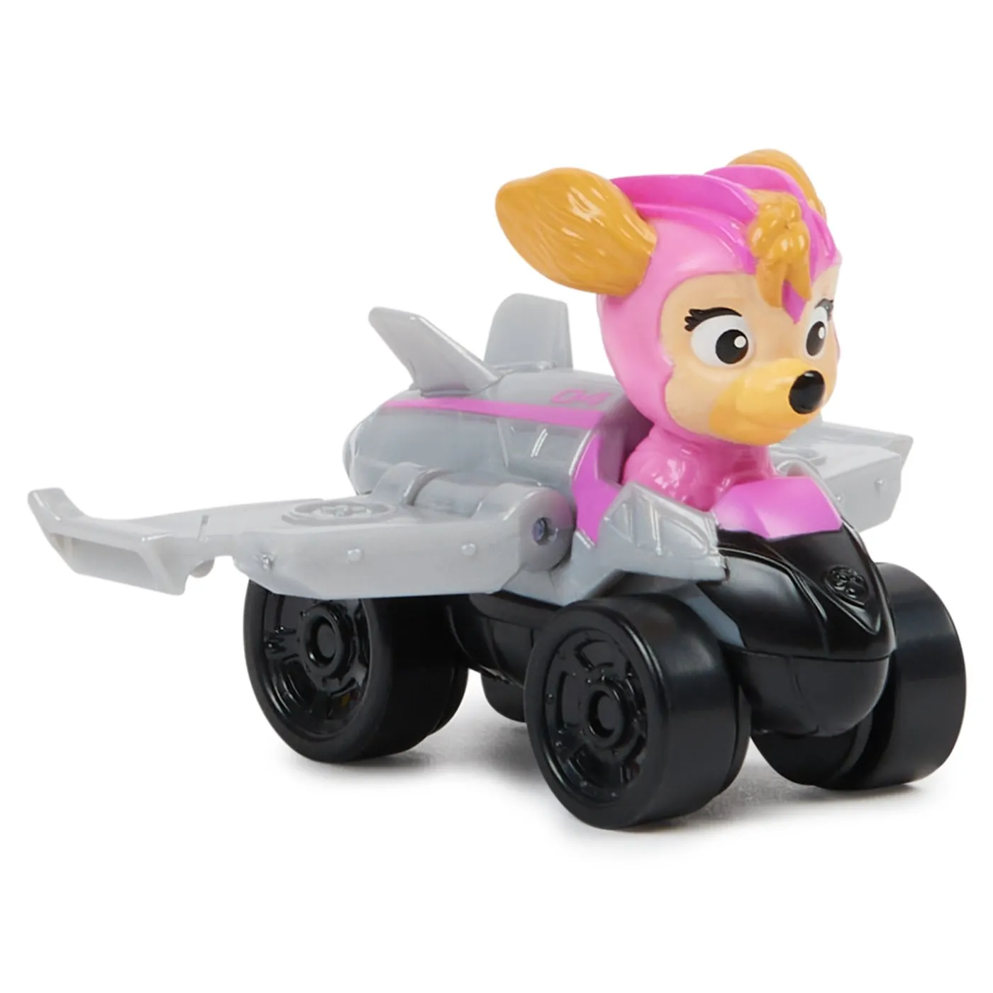PATRULA CATELUSILOR PUP SQUAD RACERS VEHICUL METALIC SKYE SCARA 1:55 - imagine 4