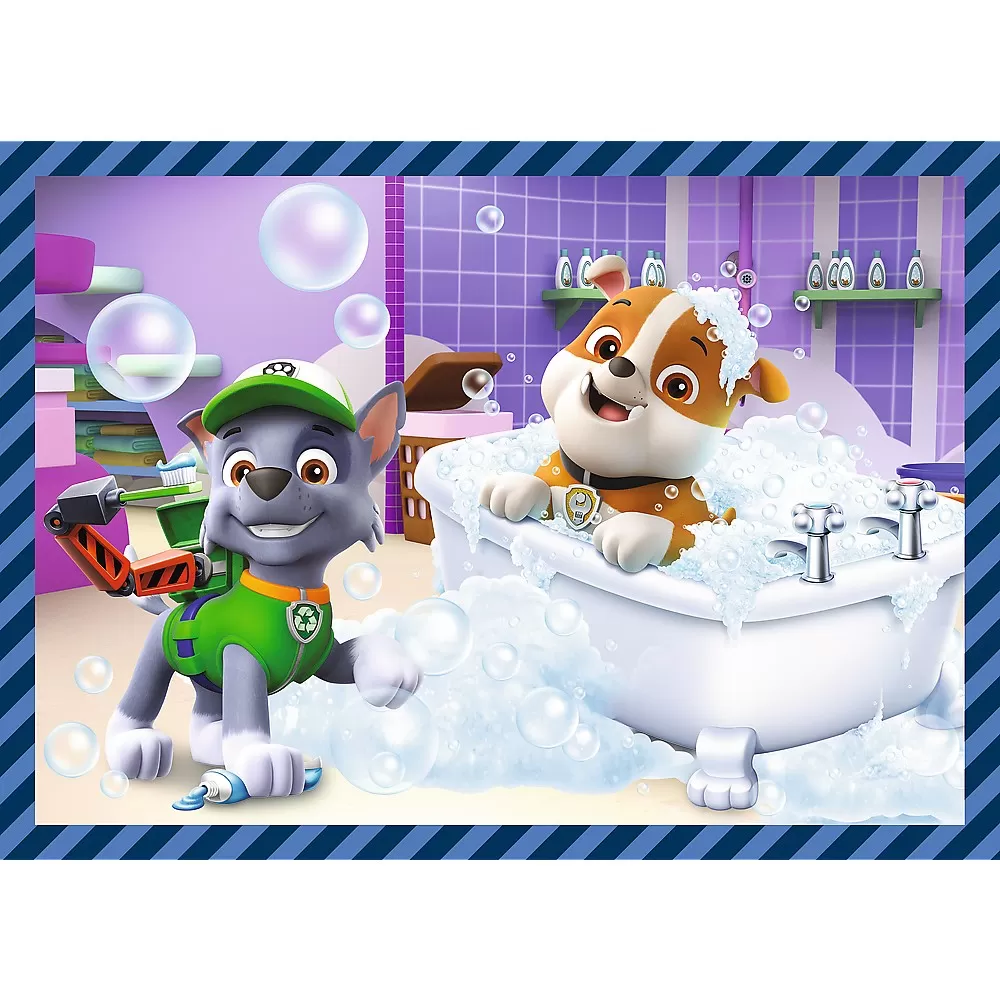 PUZZLE TREFL 4IN1 PATRULA CATELUSILOR ACTIVITATILE ZILNICE ALE ECHIPEI - imagine 4