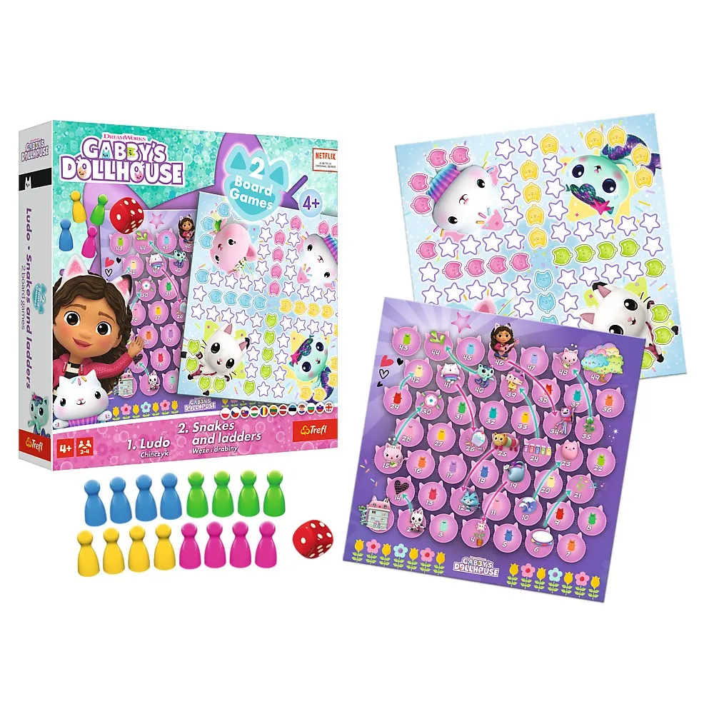 JOC DREAM WORKS GABBYS HOUSE 2IN1 LUDO SI SERPISORI SCARI - imagine 4