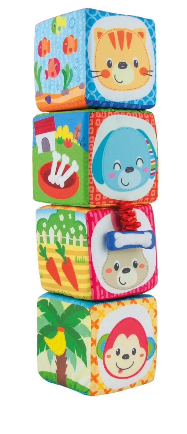 WINFUN SET 4 CUBURI STIVUIBILE DIN MATERIAL TEXTIL - imagine 4