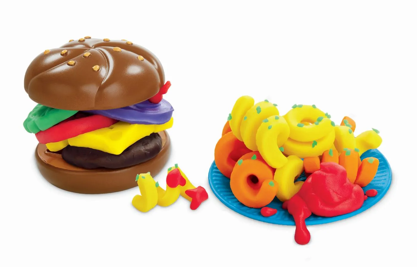 PLAY DOH KITCHEN CREATIONS SET DE GATIT HAMBURGER - imagine 4