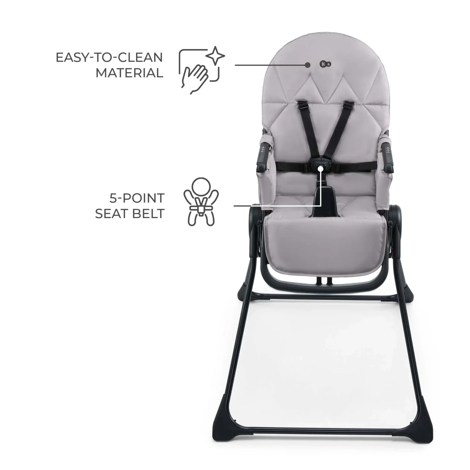 SCAUN DE MASA KINDERKRAFT BINCI, GREY - imagine 4
