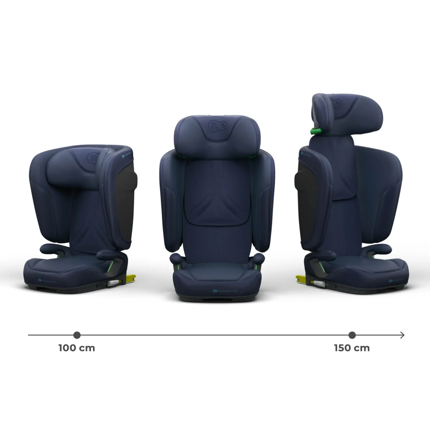 SCAUN AUTO KINDERKRAFT UNITY2 100-150 CM, NAVY - imagine 4