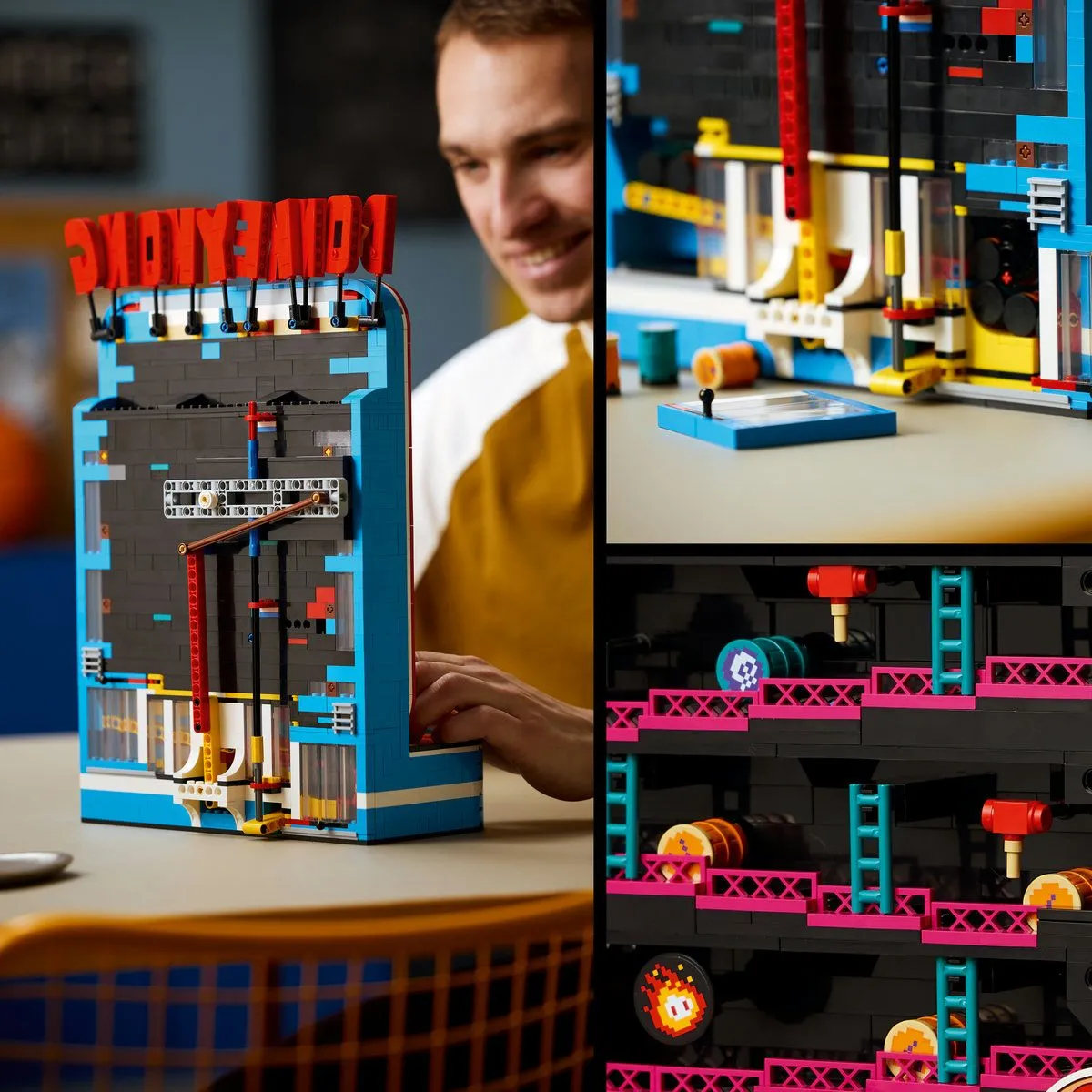 LEGO SUPER MARIO JOC ARCADE DONKEY KONG 72051 - imagine 4