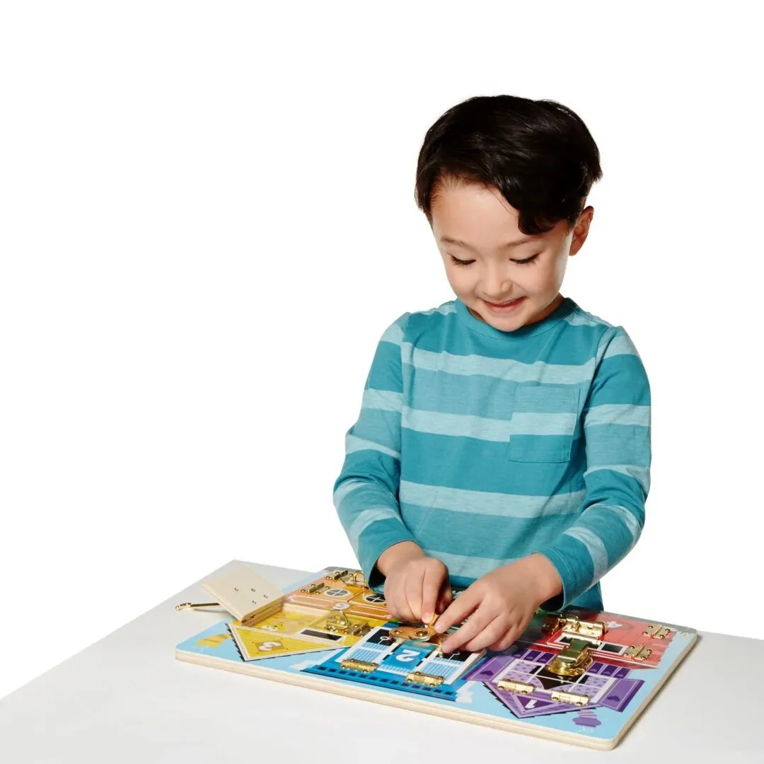 MELISSA AND DOUG SET DE INVATARE PLACA CU ZAVOARE DIN LEMN - imagine 4
