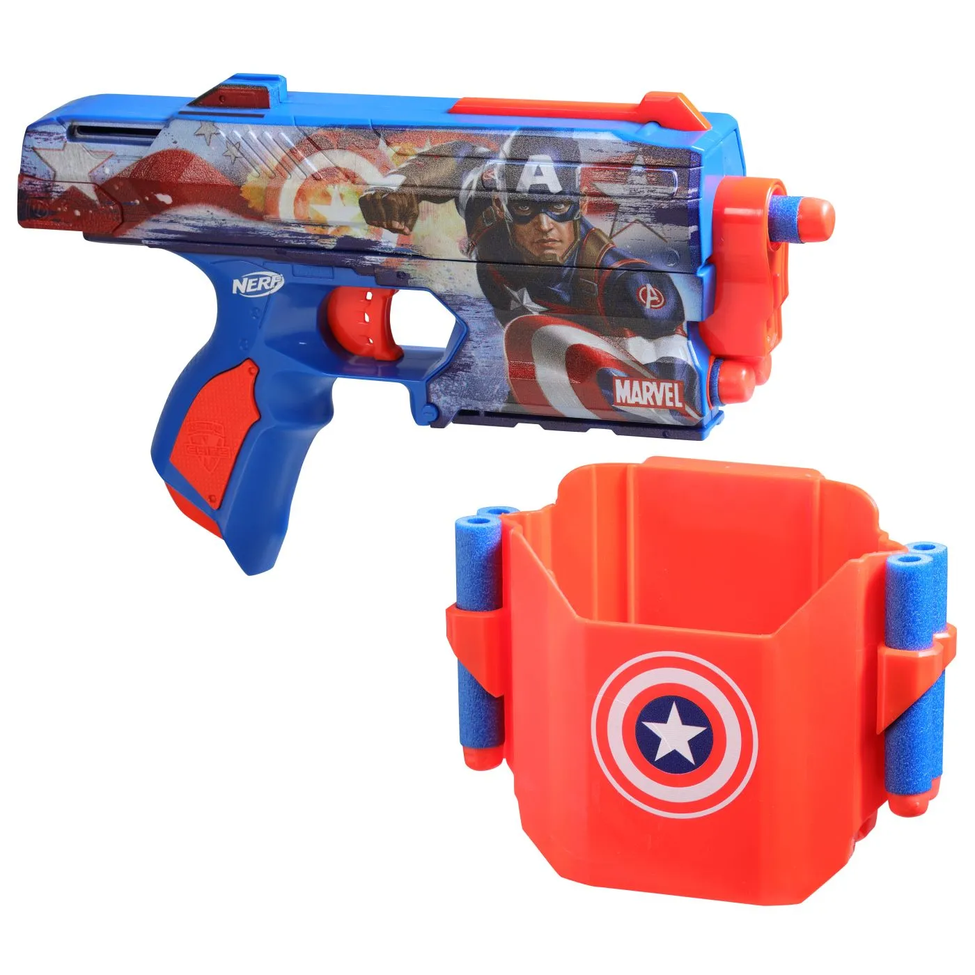 NERF BLASTER MARVEL CAPTAIN AMERICA - imagine 4