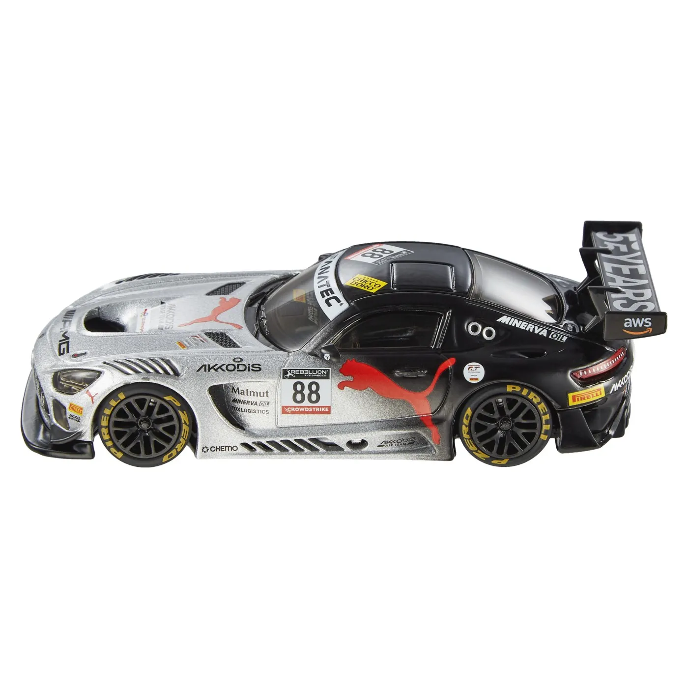 HOT WHEELS PREMIUM REAL RIDERS MASINUTA METALICA MERCEDES AMG GT3 SCARA 1:43 - imagine 5