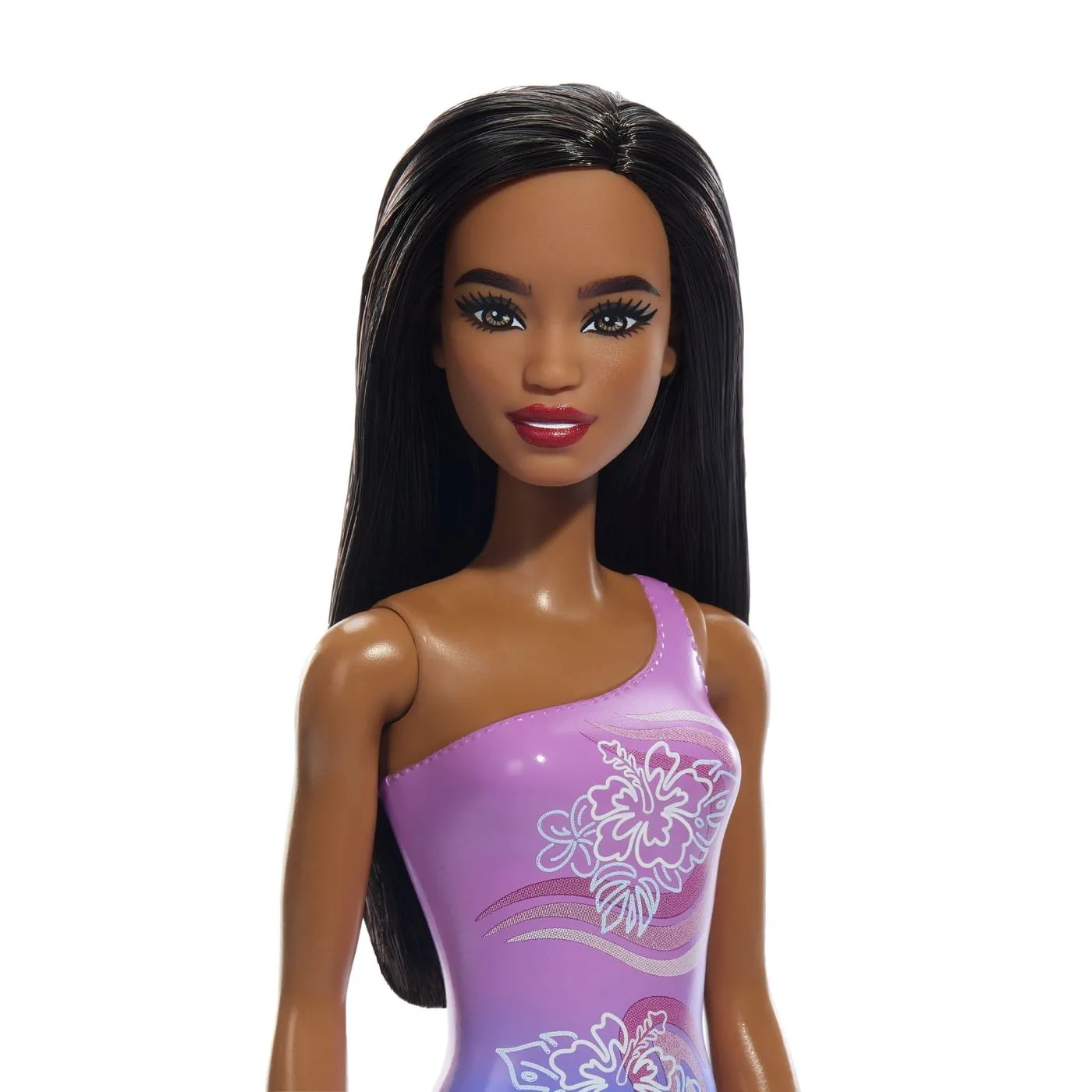 PAPUSA BARBIE BRUNETA CU COSTUM DE BAIE IN DOUA CULORI - imagine 5