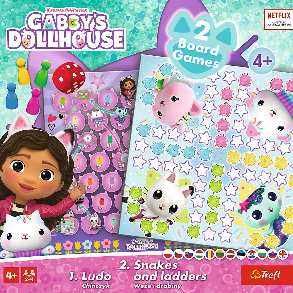 JOC DREAM WORKS GABBYS HOUSE 2IN1 LUDO SI SERPISORI SCARI - imagine 5