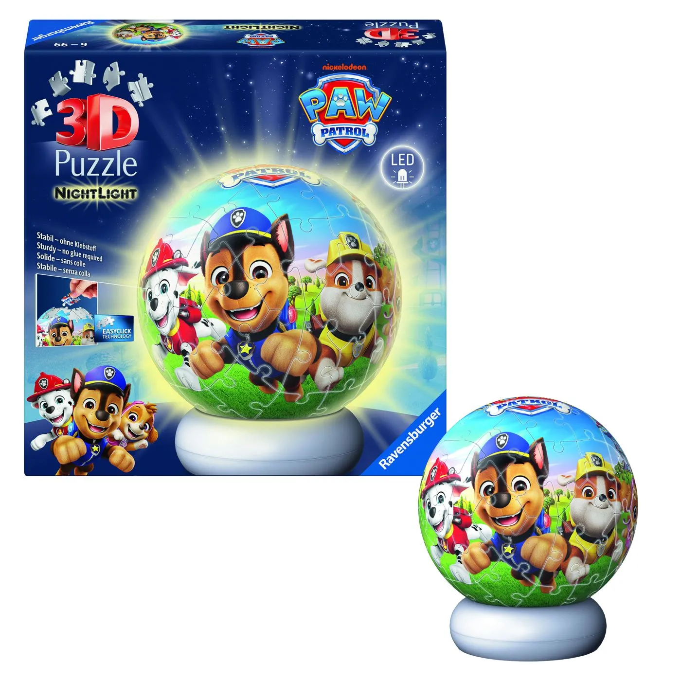 PUZZLE 3D GLOB PATRULA CATELUSILOR CU LED - imagine 5