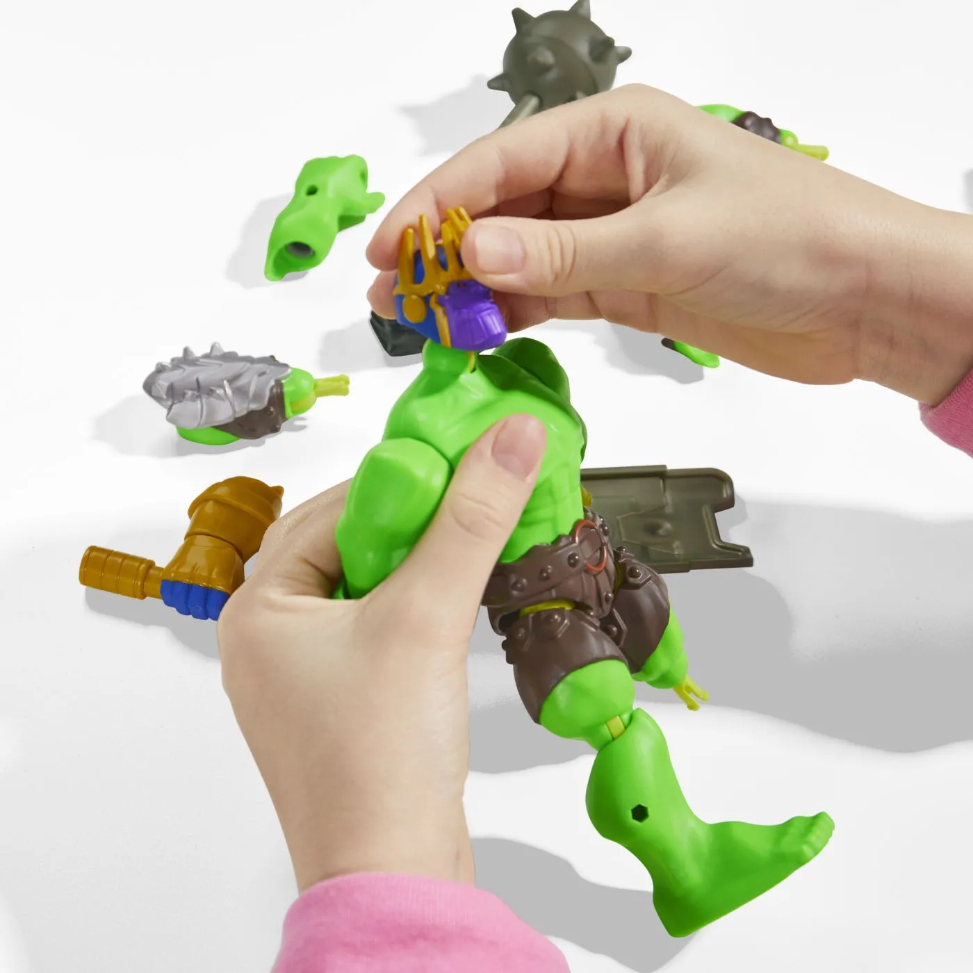 MARVEL AVENGERS MIX MASHERS SET FIGURINA HULK 12CM SI ACCESORII - imagine 6