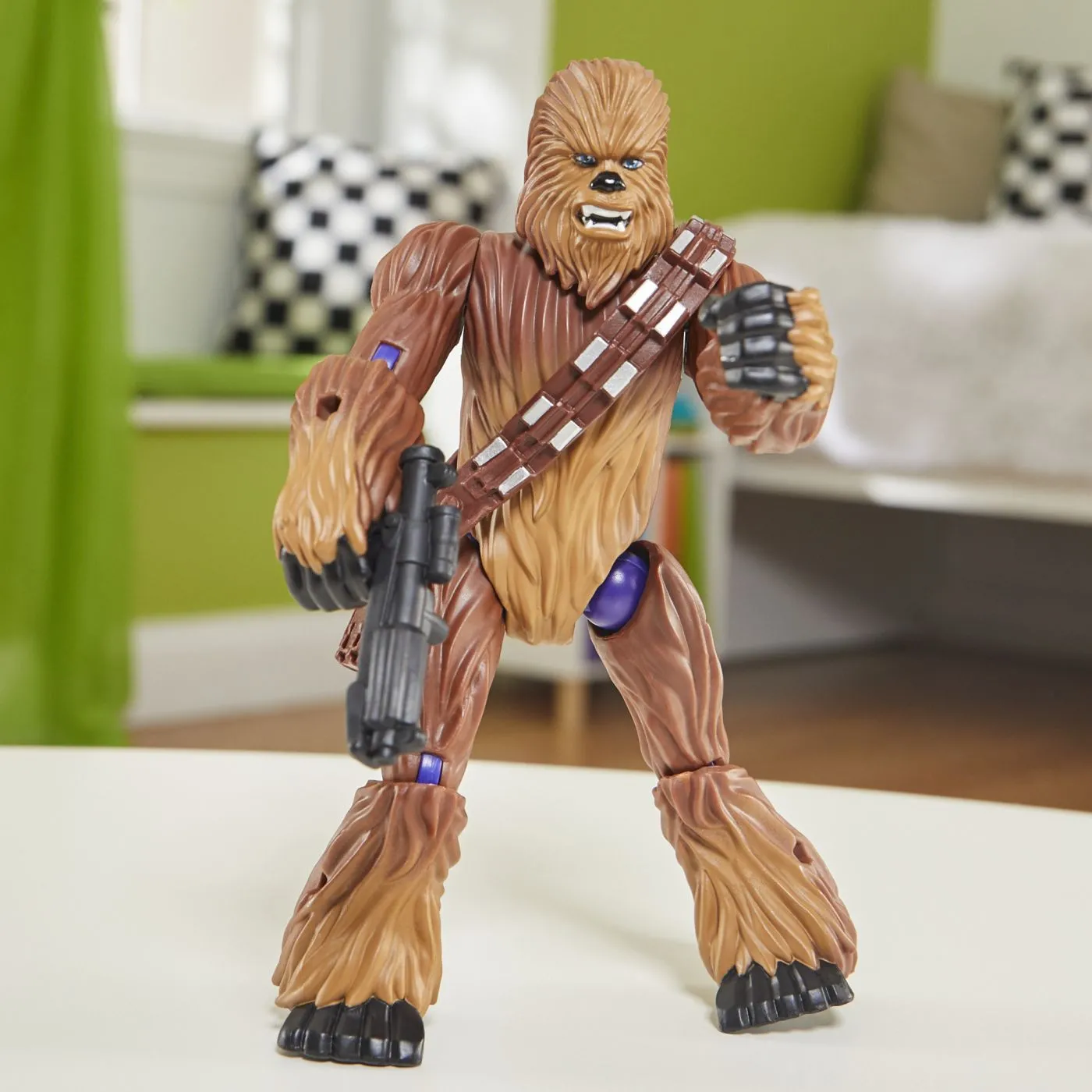 STAR WARS MIX MASHERS SET FIGURINA CHEWBACCA 12CM SI ACCESORII - imagine 6