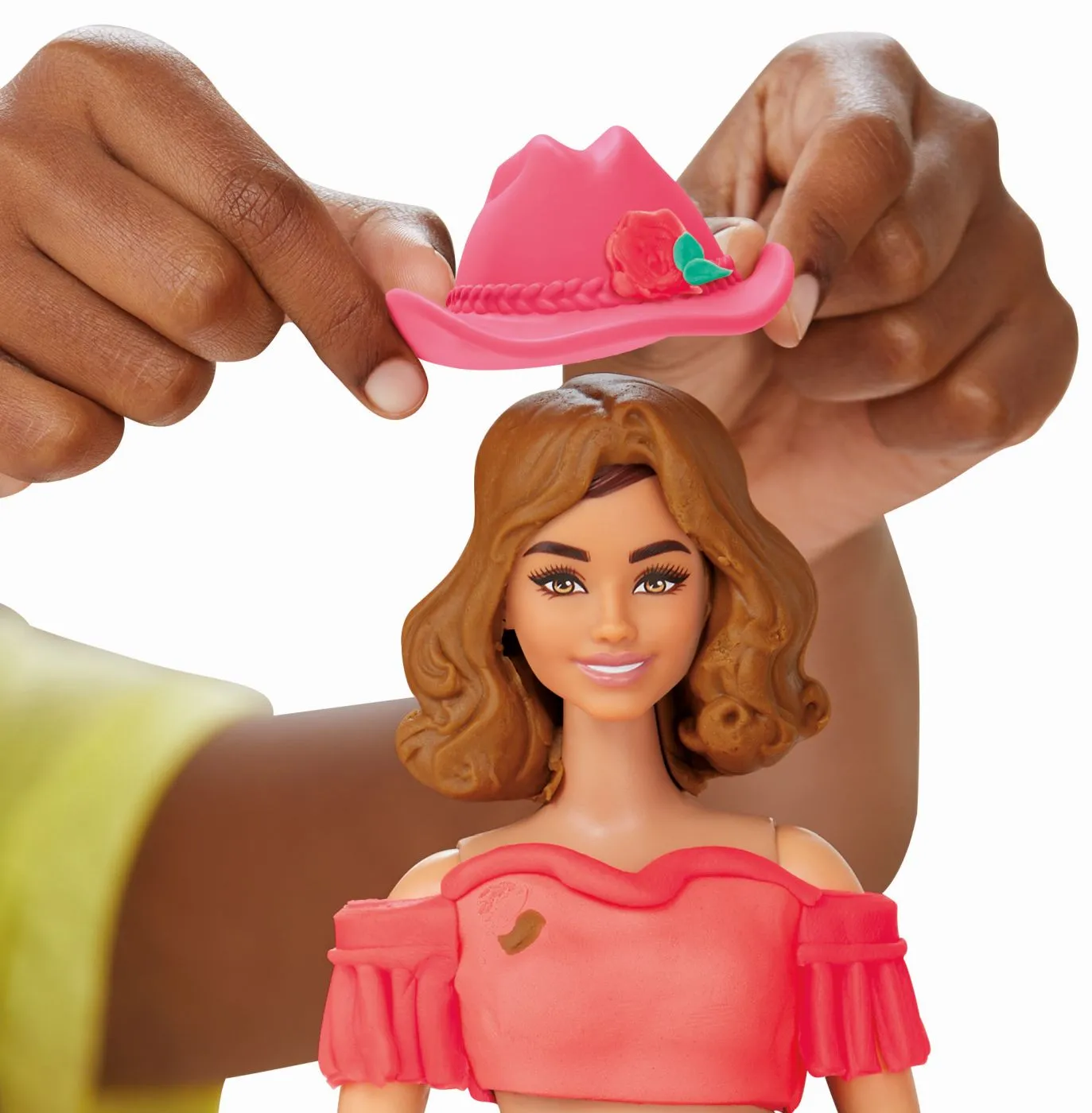 PLAY DOH BARBIE SET CREATII VESTIMENTARE CU FLORI SI FRANJURI COWBOY - imagine 6