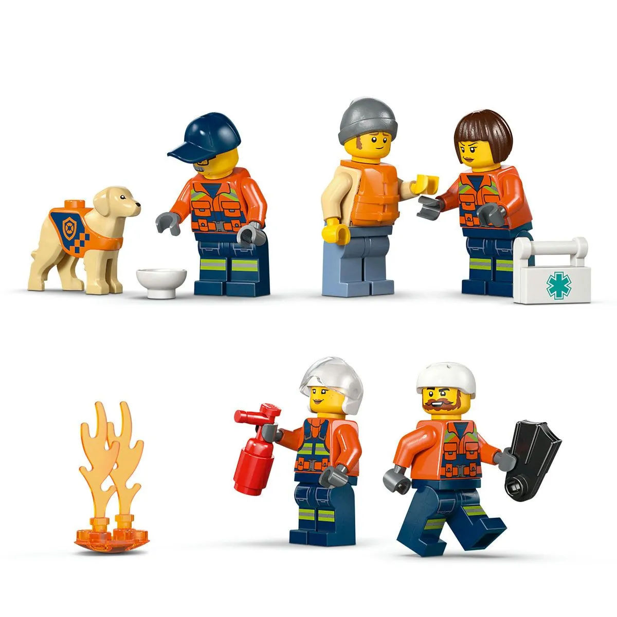 LEGO CITY BARCA DE SALVARE SI ELICOPTER ALE PAZEI DE COASTA 60504 - imagine 6