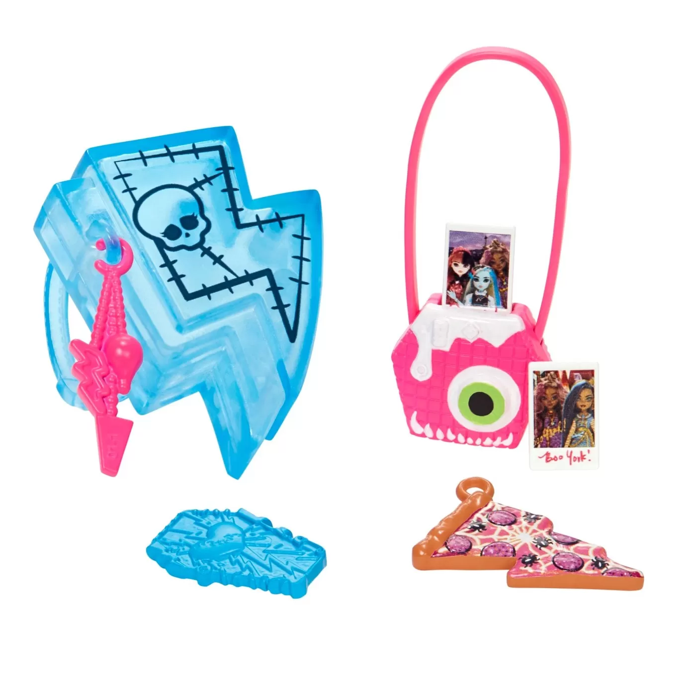 MONSTER HIGH PAPUSA FRANKIE STEIN CU ANIMALUT SI ACCESORII - imagine 6