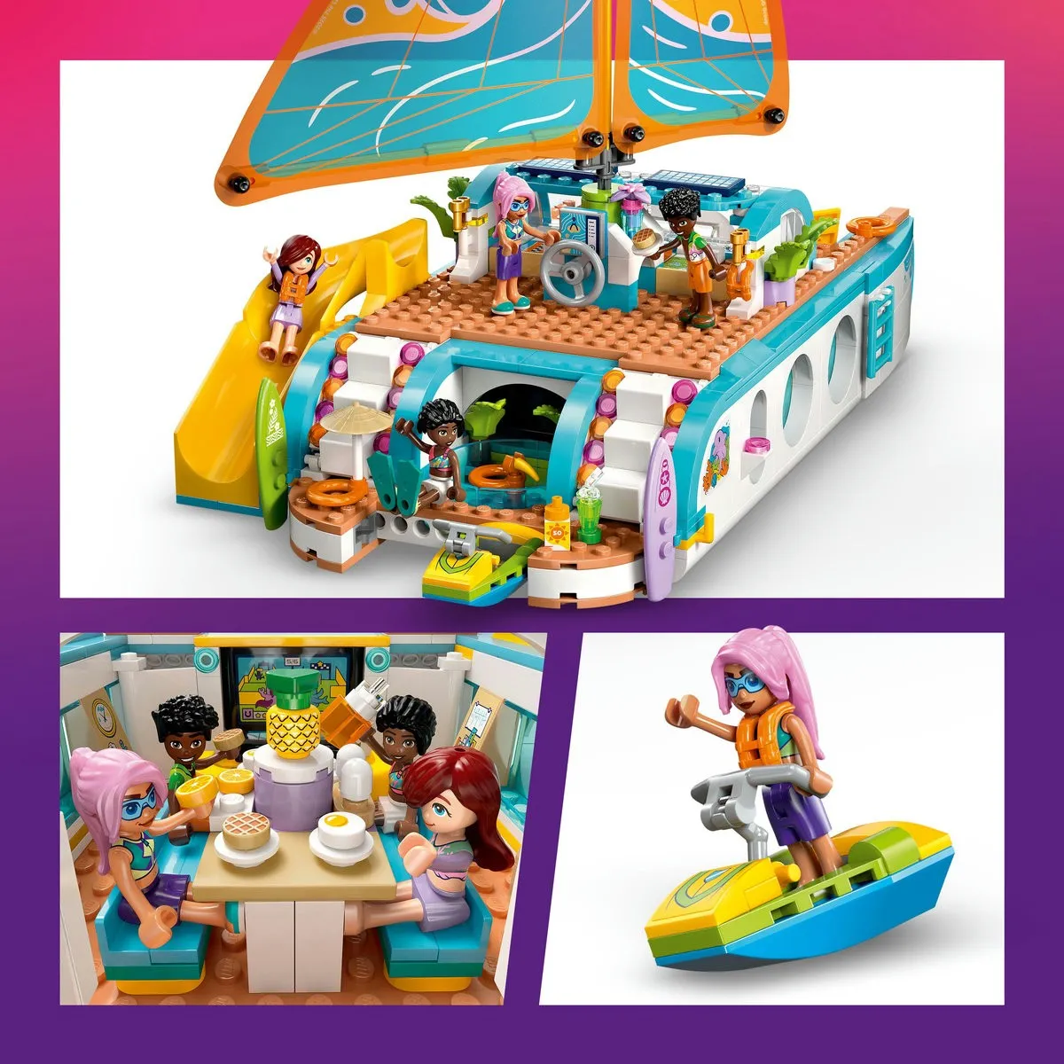 LEGO FRIENDS CALATORIA AVENTUROASA CU BARCA 42664 - imagine 7