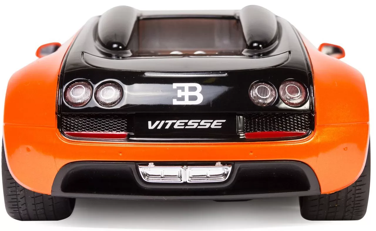 MASINA CU TELECOMANDA BUGATTI GRAND SPORT VITESSE PORTOCALIE CU SCARA 1 LA 18 - imagine 7