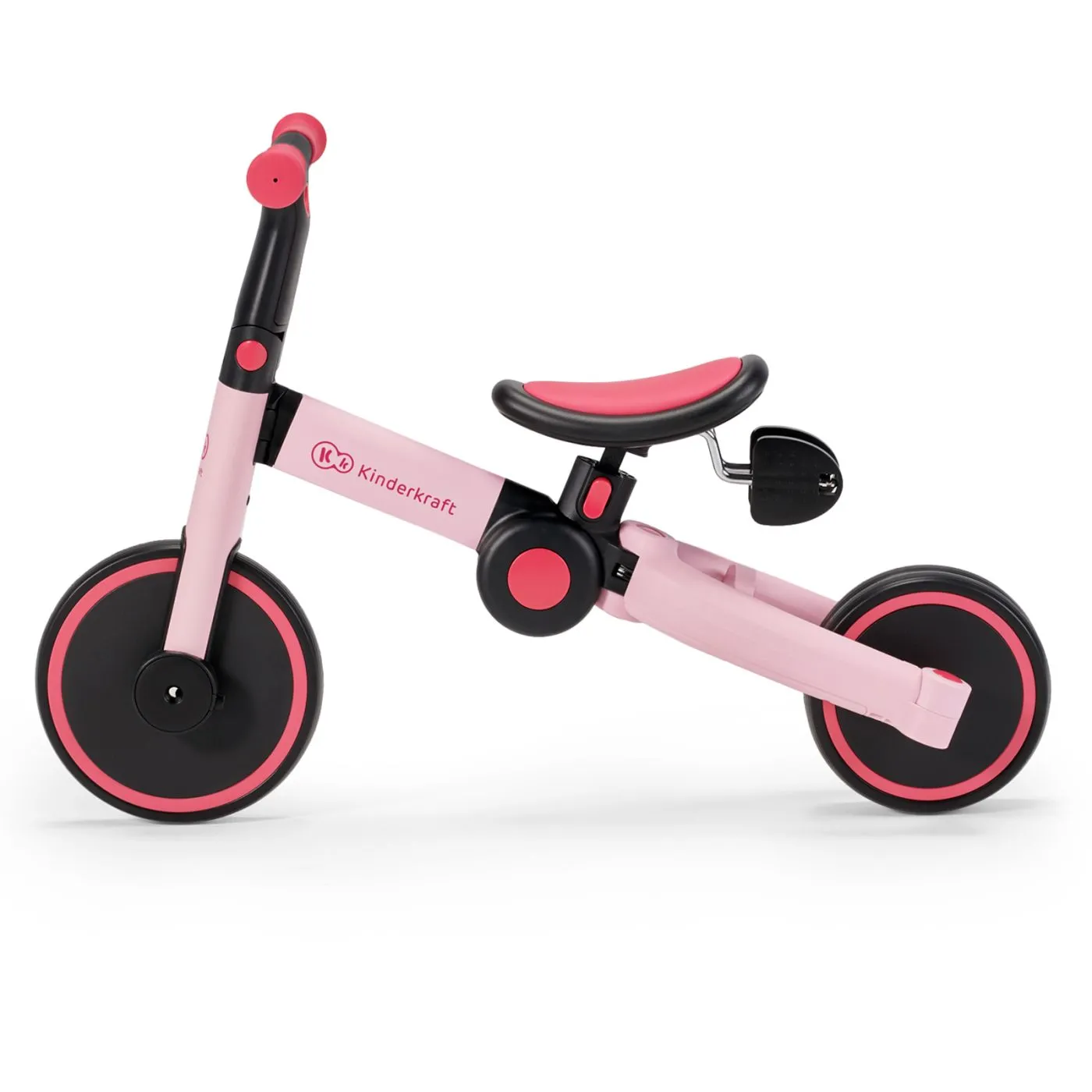 BICICLETA DE ECHILIBRU / TRICICLETA KINDERKRAFT 4TRIKE, CANDY PINK - imagine 7