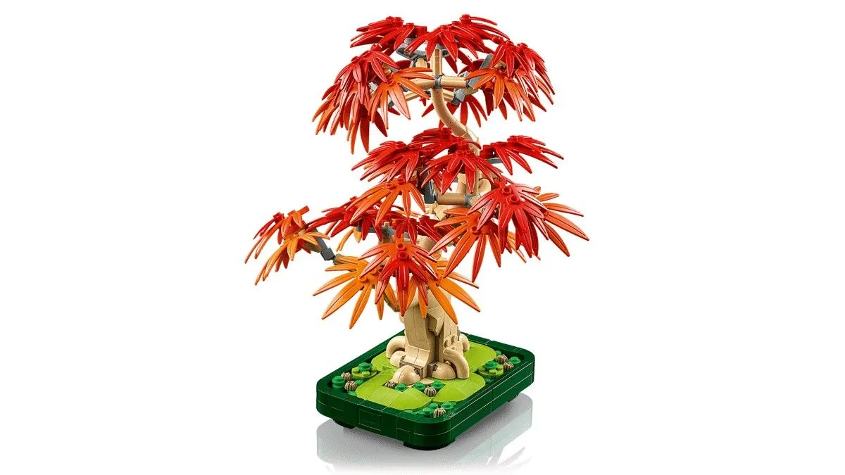 LEGO BOTANICALS BONSAI DE ARTAR JAPONEZ ROSU 10348 - imagine 7
