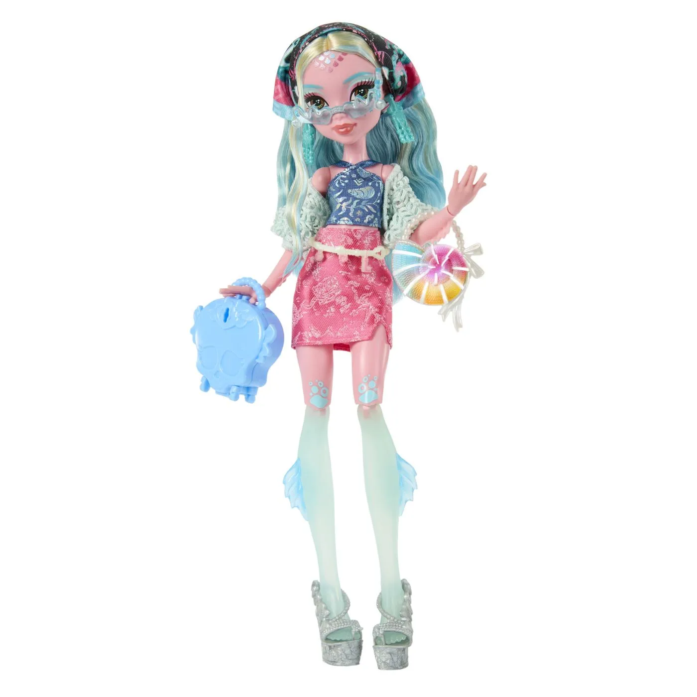 MONSTER HIGH SKULLTIMATE SECRET PAPUSA LAGOONA BLUE - imagine 8