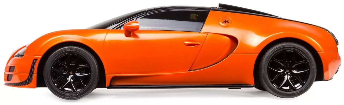 MASINA CU TELECOMANDA BUGATTI GRAND SPORT VITESSE PORTOCALIE CU SCARA 1 LA 18 - imagine 8